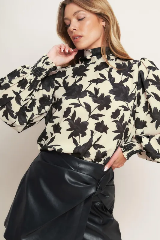 Freedom Floral Statement Woven Top made by Flying Tomato