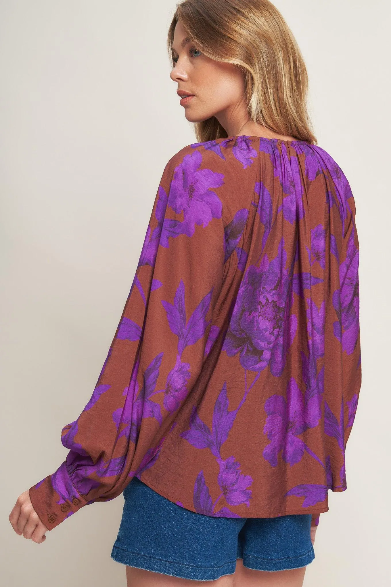 Violet Dream Woven Peasant Top sold by Zulily product image thumbnail 4