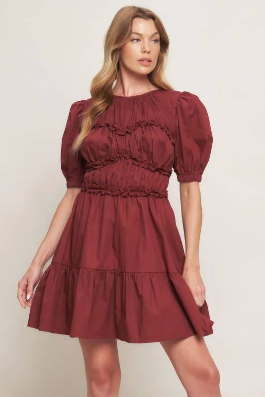 Playful Classic Woven Mini Dress made by Flying Tomato