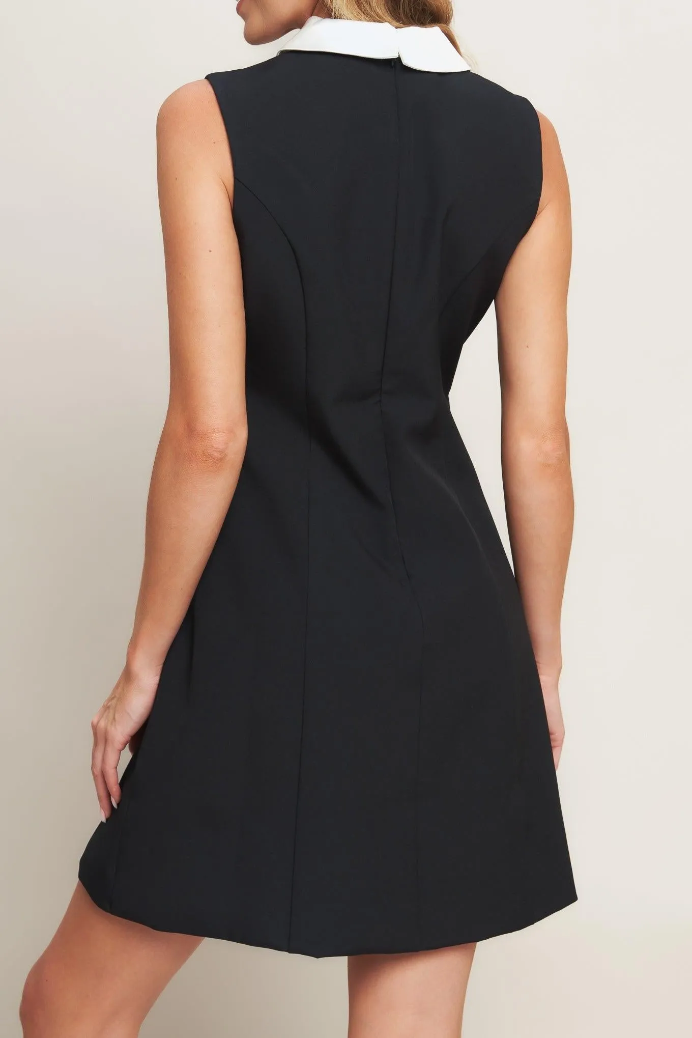 Lovely Moment Black Woven Mini Dress sold by Zulily product image thumbnail 3