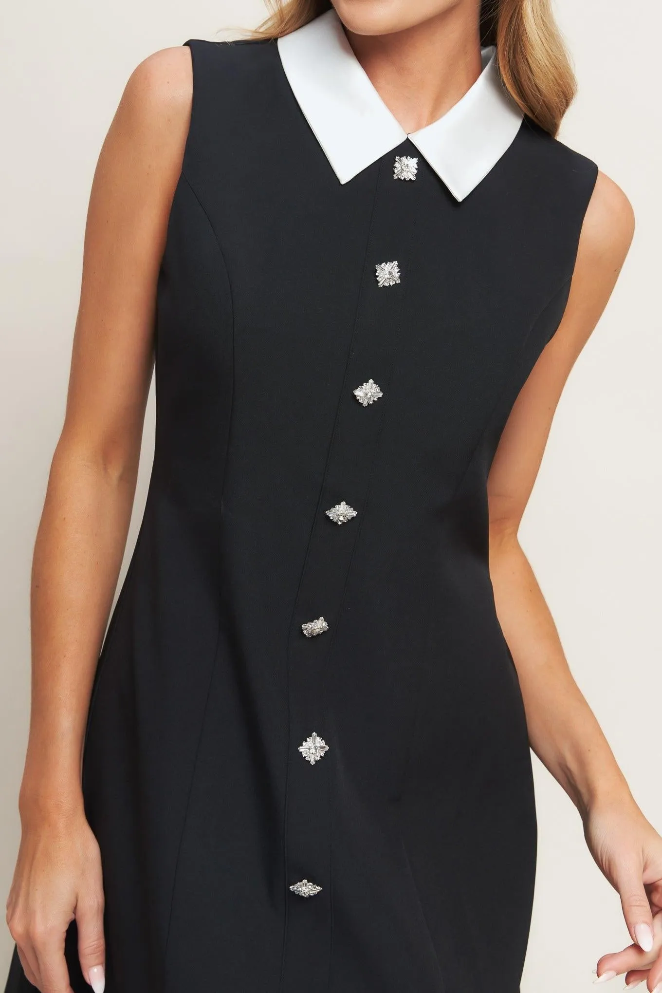 Lovely Moment Black Woven Mini Dress sold by Zulily product image thumbnail 4