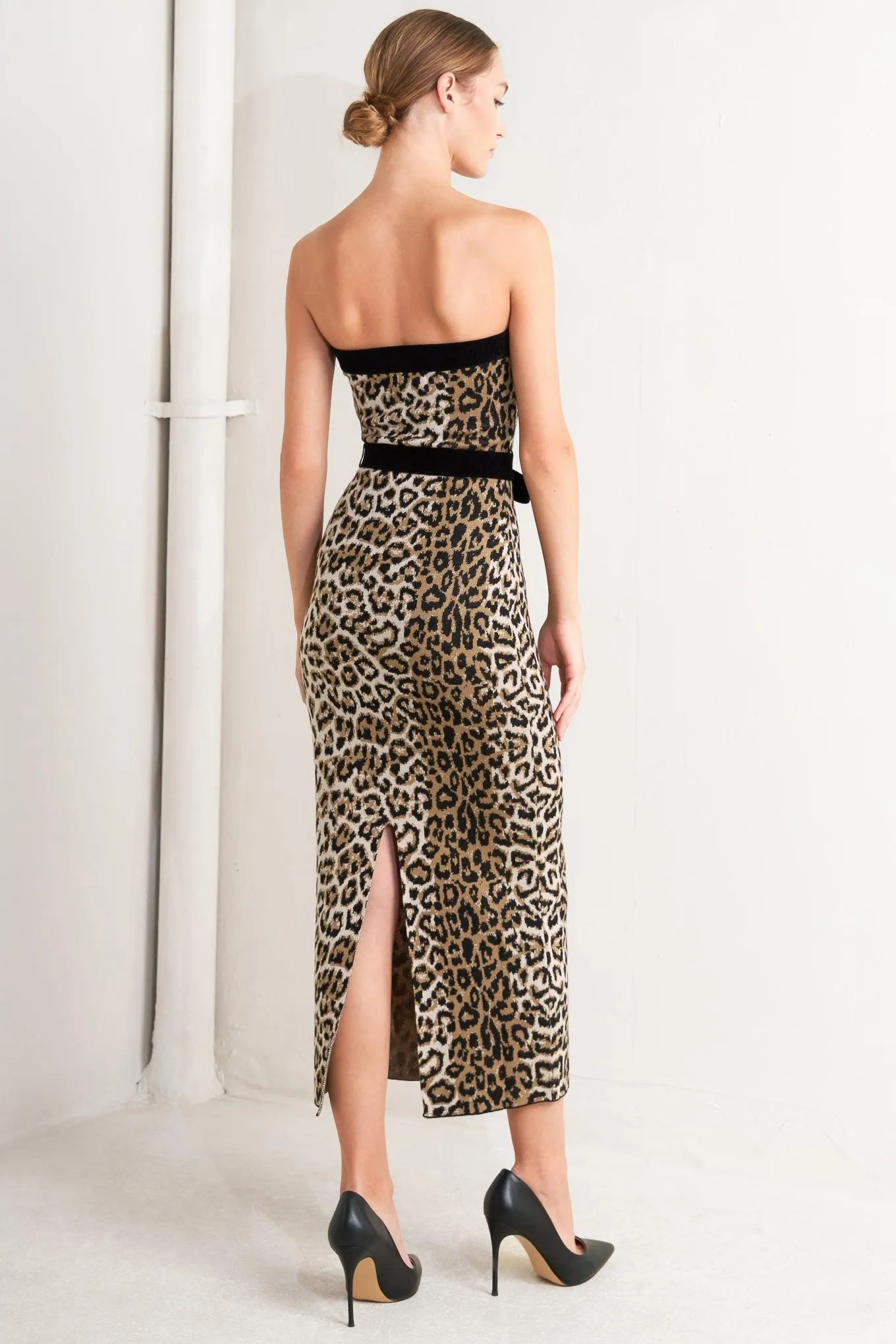 Wild Romance Leopard Knit Midi Dress sold by Zulily product image thumbnail 4