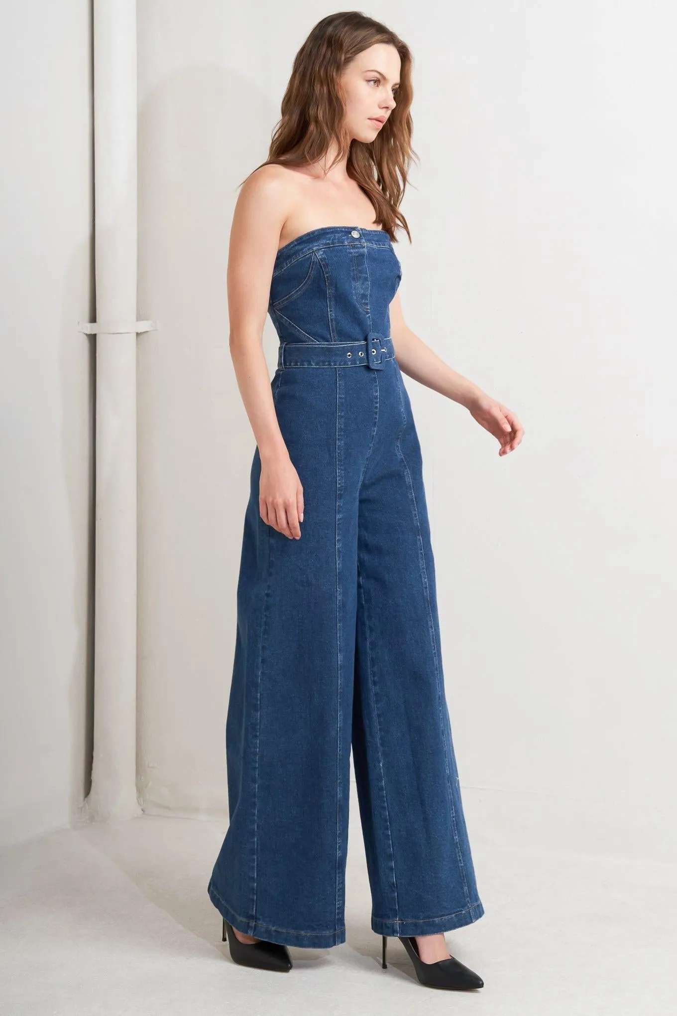 Retro Dive Denim Jumpsuit sold by Zulily product image thumbnail 5