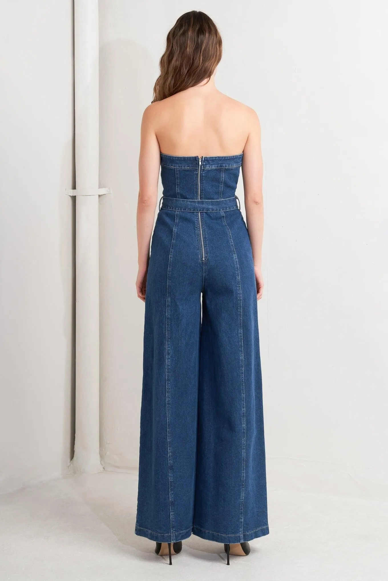 Retro Dive Denim Jumpsuit sold by Zulily product image thumbnail 3