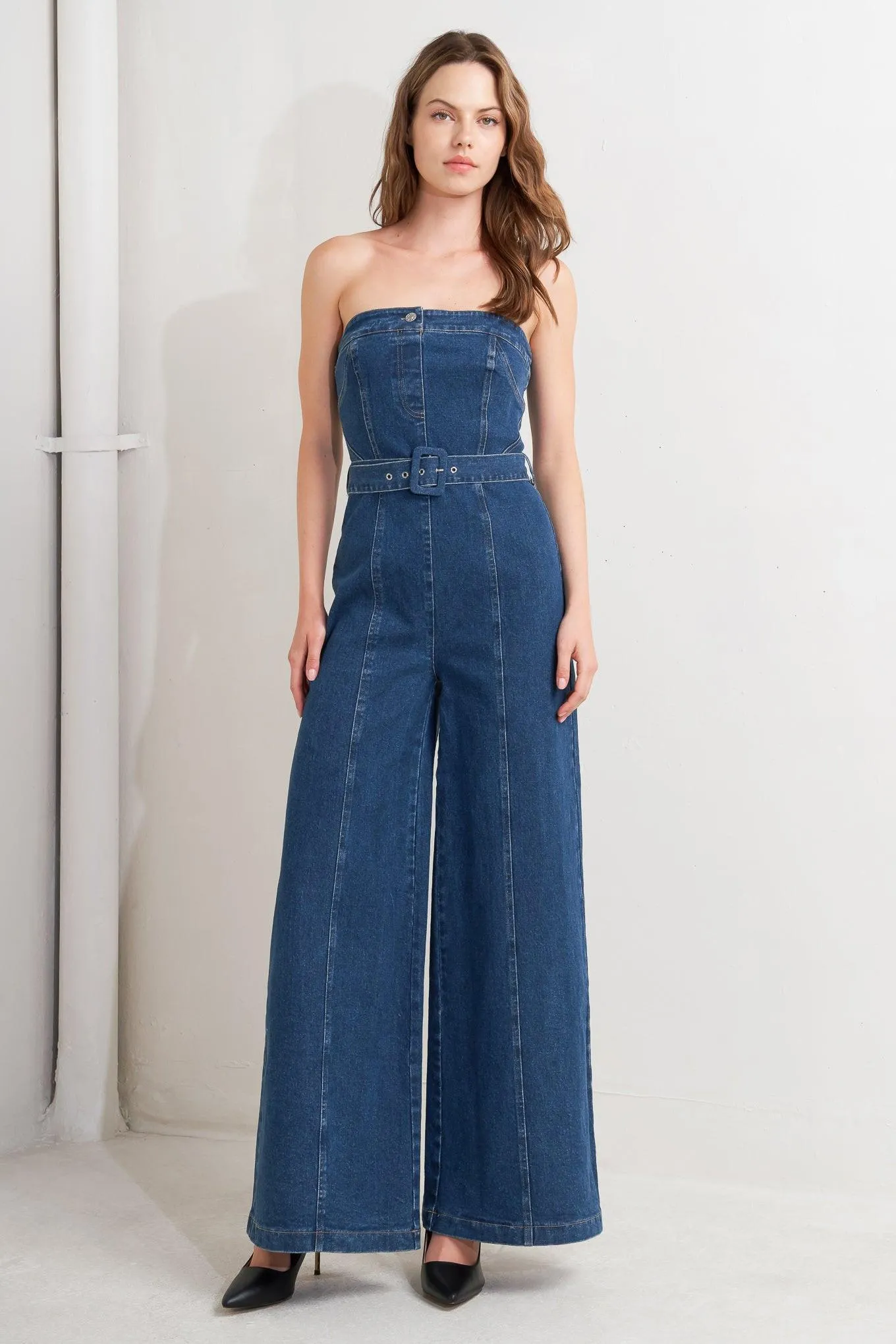 Retro Dive Denim Jumpsuit sold by Zulily product image thumbnail 4