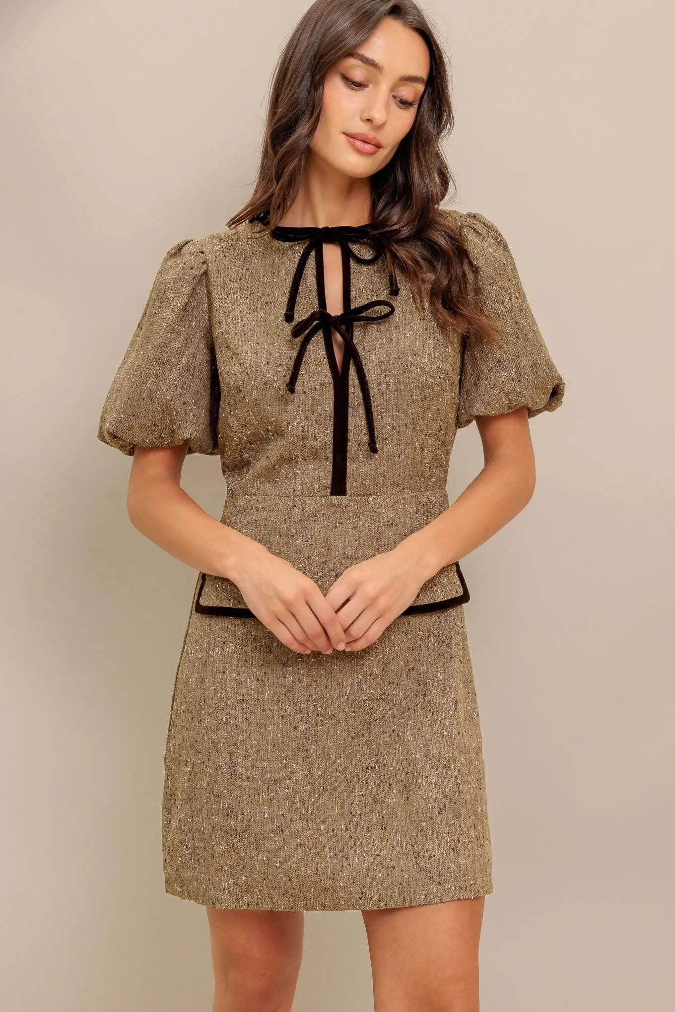 Mademoiselle Mode Woven Weed Mini Dress sold by Zulily product image thumbnail 3