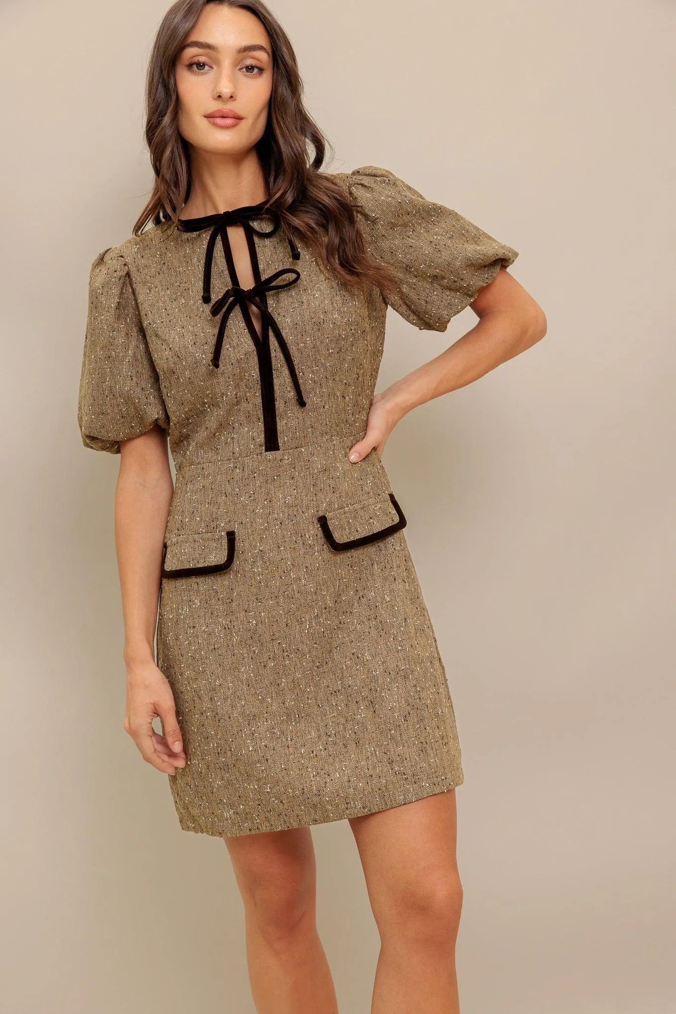 Mademoiselle Mode Woven Weed Mini Dress sold by Zulily