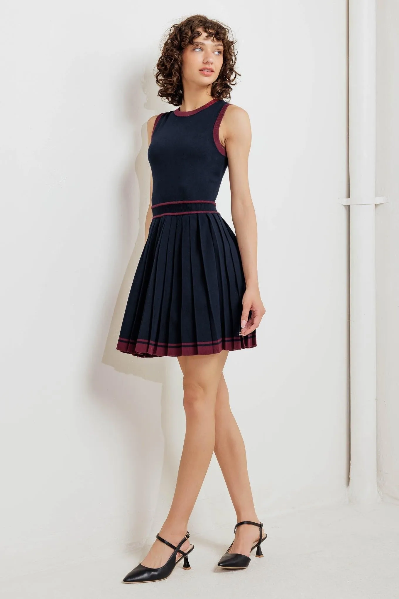 Berry Stripe Sweater Mini Dress sold by Zulily product image thumbnail 5