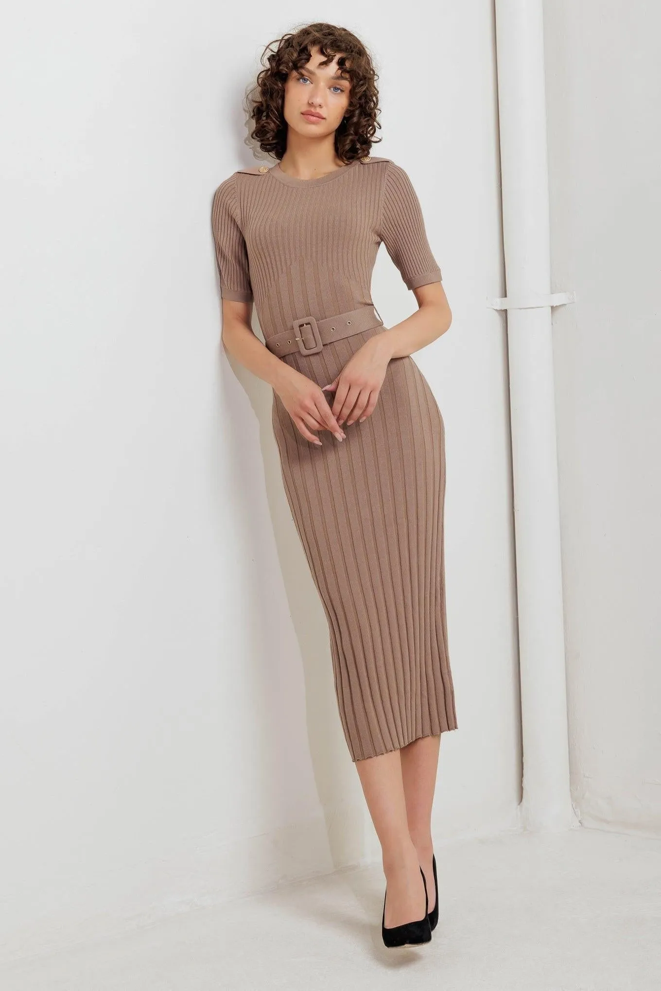 Structured Chic Sweater Midi Dress sold by Zulily product image thumbnail 4