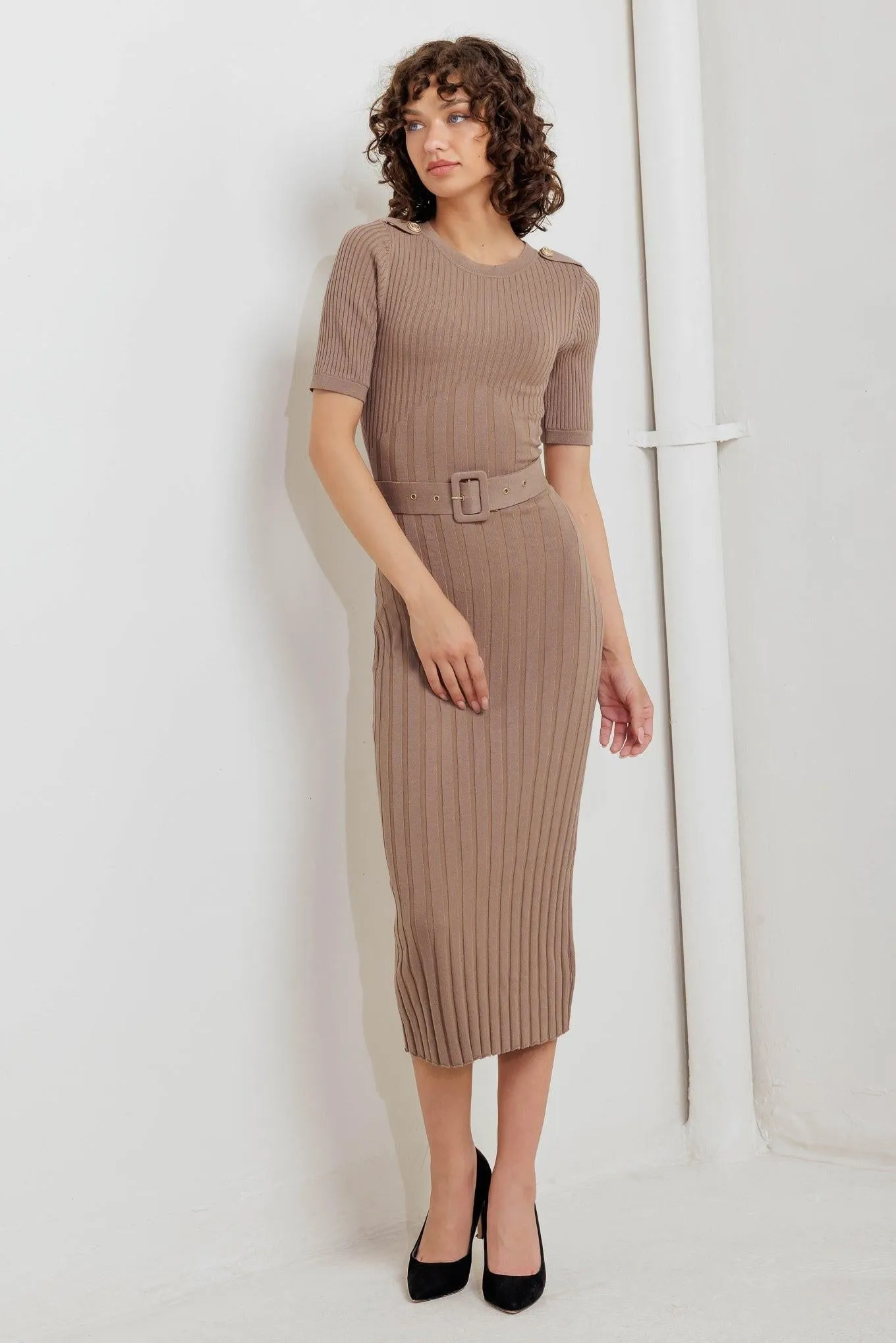 Structured Chic Sweater Midi Dress sold by Zulily product image thumbnail 5