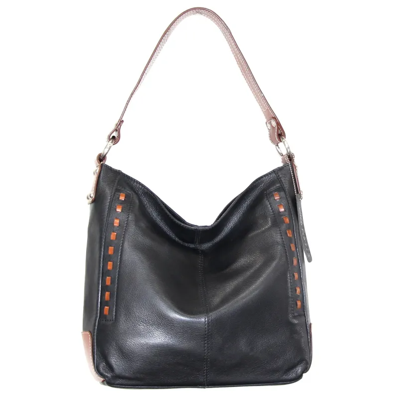 Everyday Leather Hobo Bag in Black made by Zulily