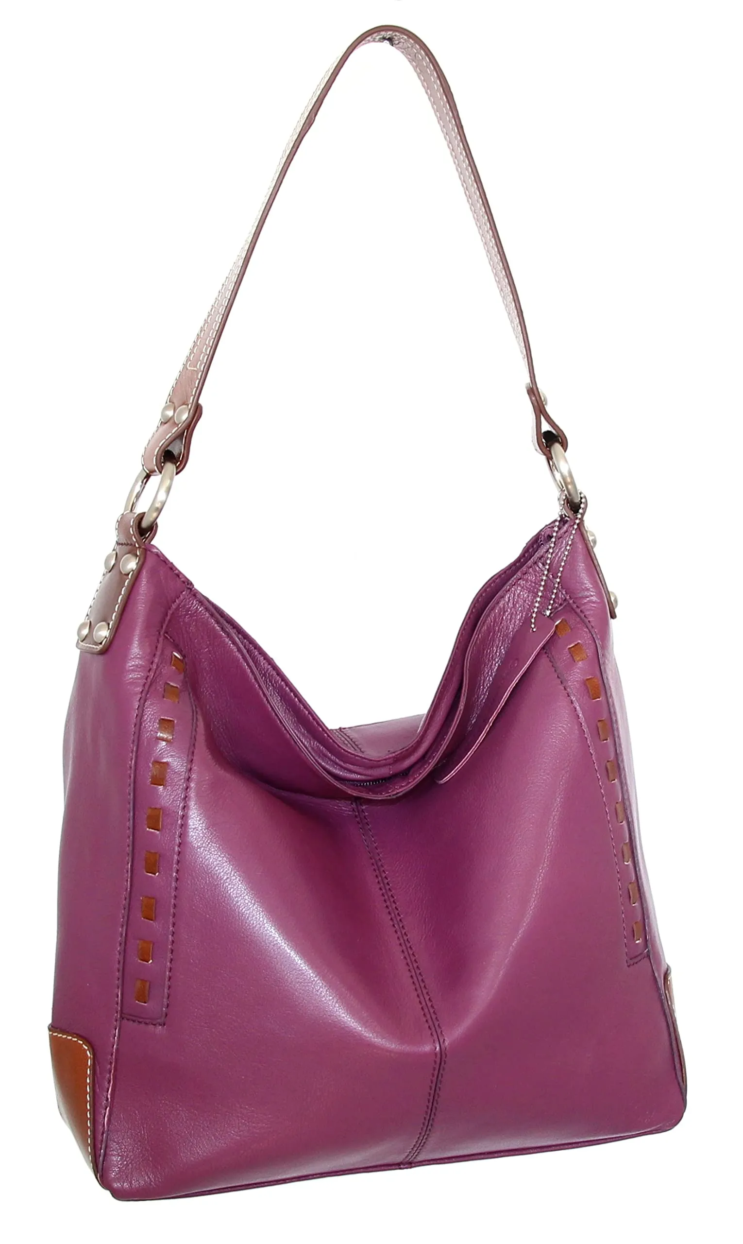 Everyday Leather Hobo Bag in Viola sold by Zulily