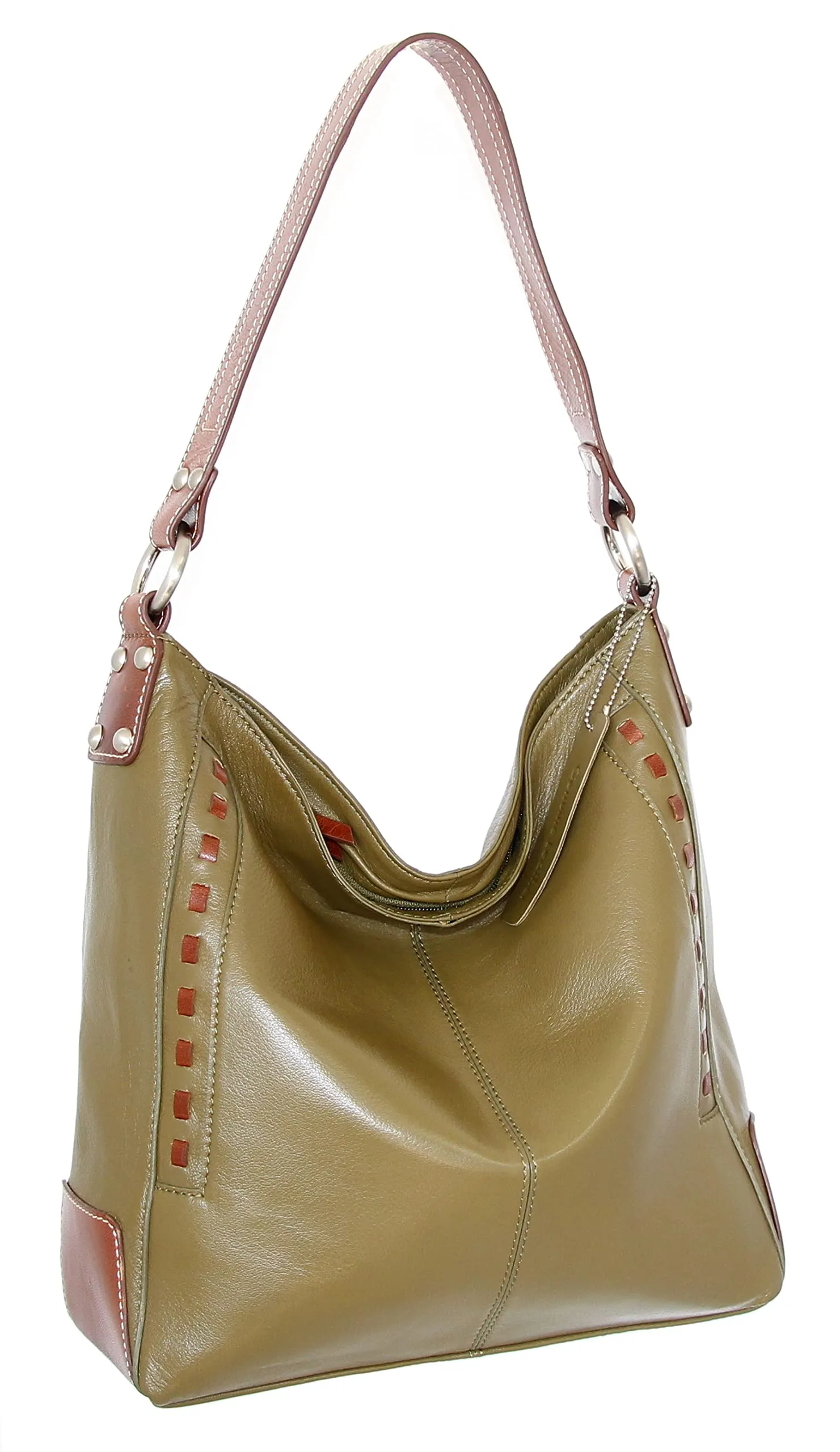 Everyday Leather Hobo Bag in Green sold by Zulily