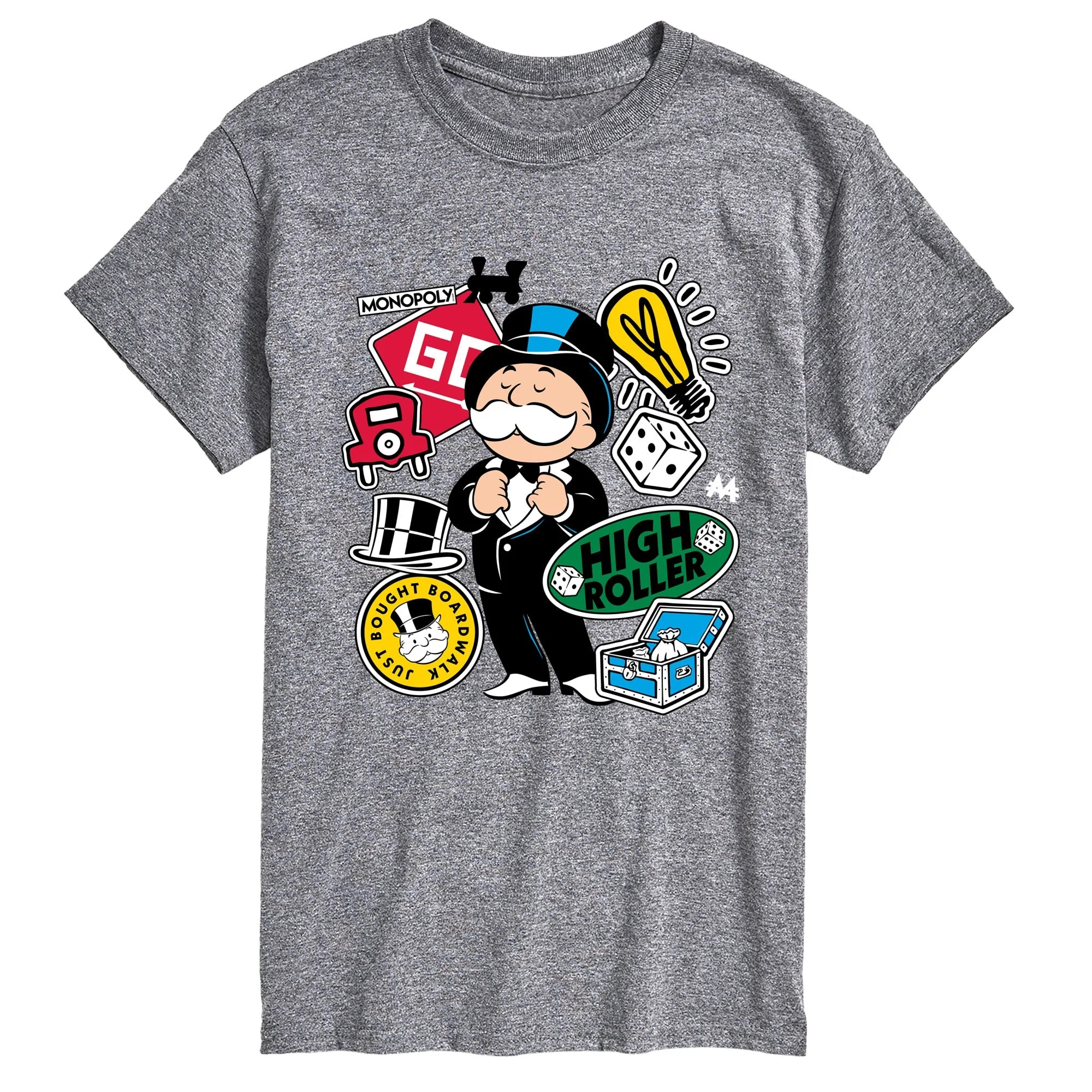 Monopoly - Icon Stickers - Men's Short Sleeve Graphic T-Shirt sold by Zulily product image thumbnail 2