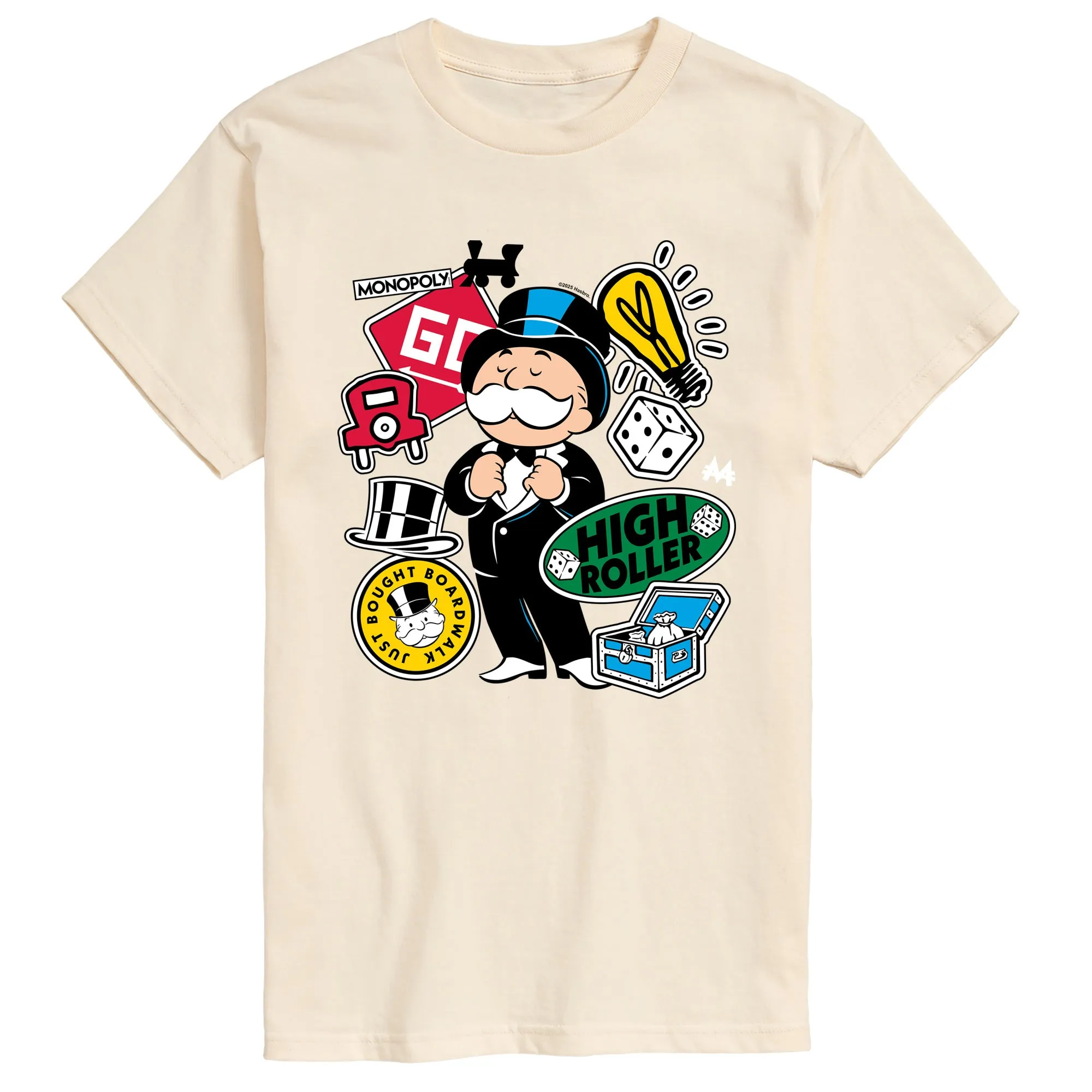 Monopoly - Icon Stickers - Men's Short Sleeve Graphic T-Shirt sold by Zulily product image thumbnail 3