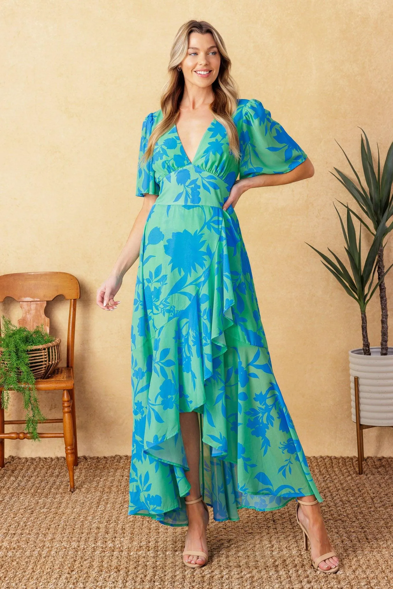 Forever Daydreaming Woven Midi Dress sold by Zulily product image thumbnail 4