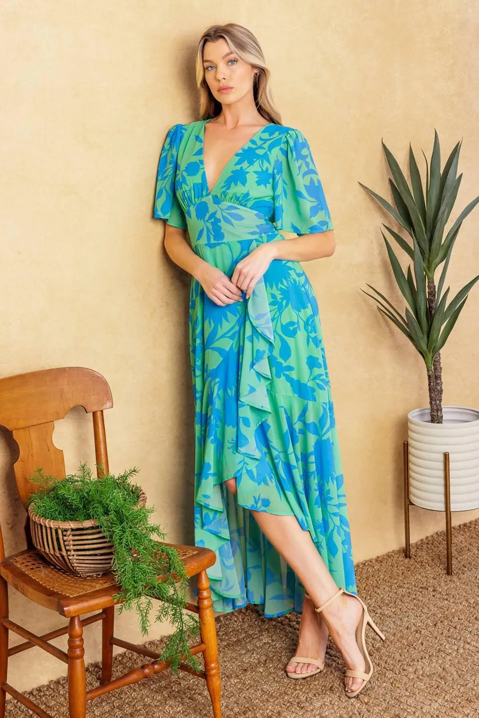Forever Daydreaming Woven Midi Dress sold by Zulily