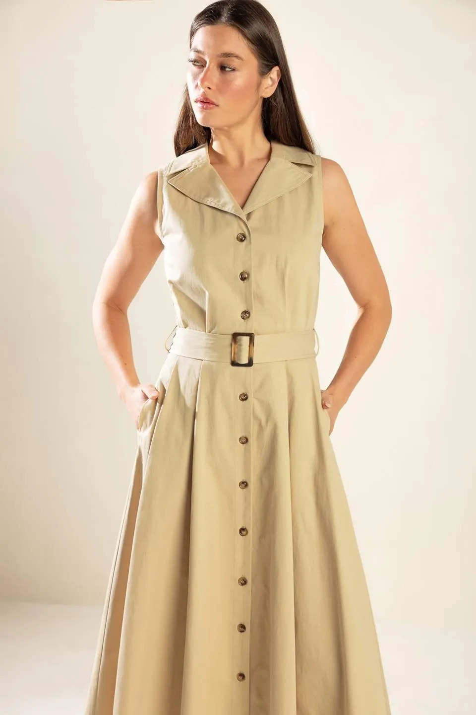 Ideal Approach Woven Midi Dress sold by Zulily product image thumbnail 5