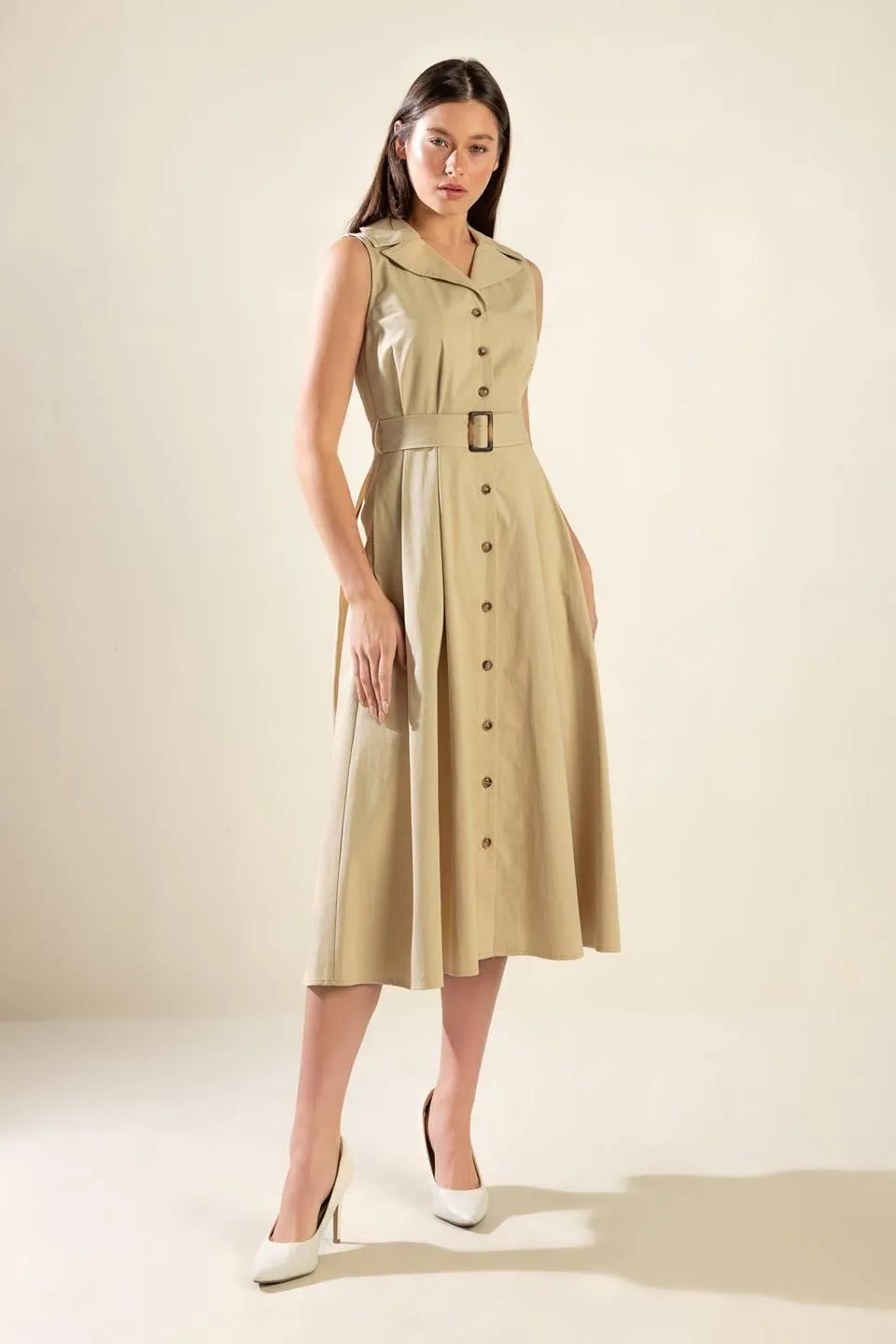 Ideal Approach Woven Midi Dress sold by Zulily product image thumbnail 4