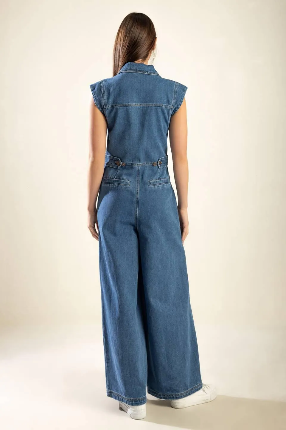 Over You Again Denim Jumpsuit sold by Zulily product image thumbnail 2
