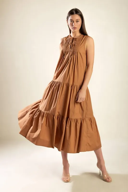 Everything I Want Woven Midi Dress made by Flying Tomato