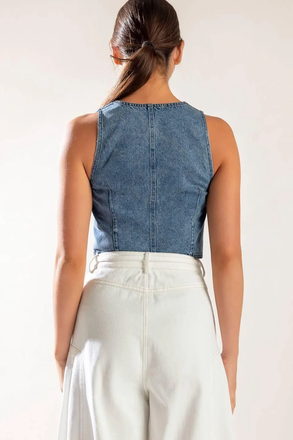 Picture Perfect Denim Vest sold by Zulily product image thumbnail 2