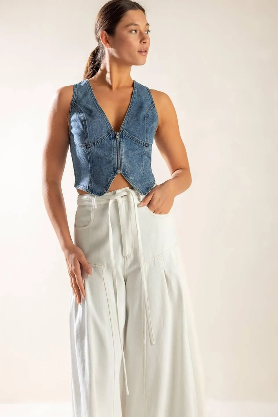Picture Perfect Denim Vest sold by Zulily product image thumbnail 3