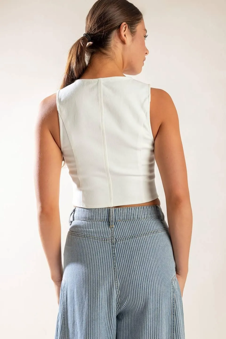 The Lily's Secret Denim Vest sold by Zulily product image thumbnail 2