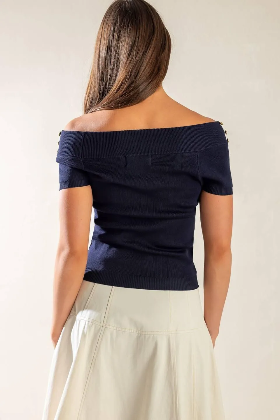 Time for Tea Off Shoulder Sweater Top sold by Zulily product image thumbnail 4