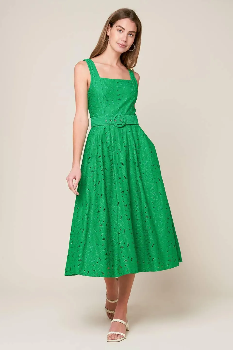Daffodils & Daydreams Woven Lace Midi Dress sold by Zulily product image thumbnail 2