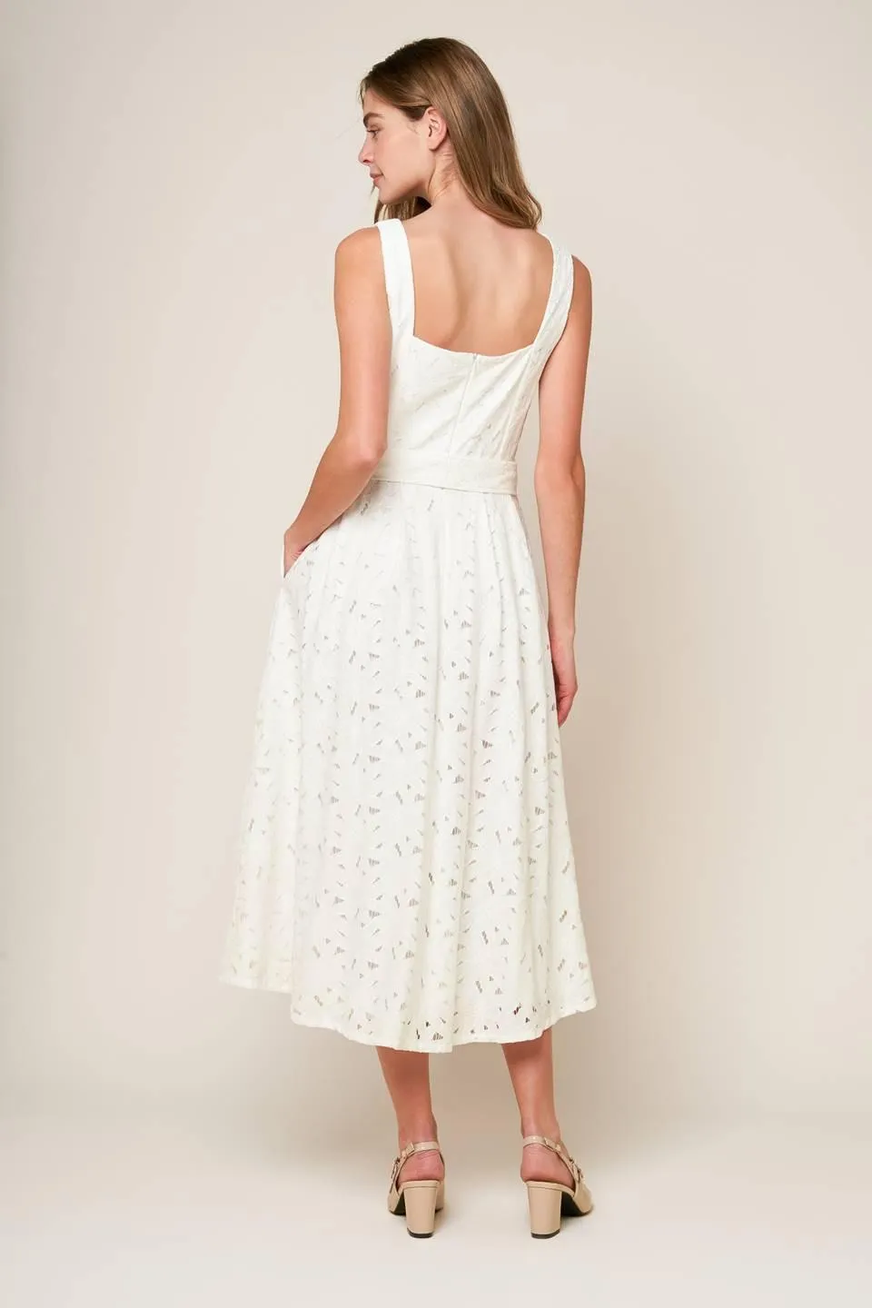 Daffodils & Daydreams Woven Lace Midi Dress sold by Zulily product image thumbnail 3