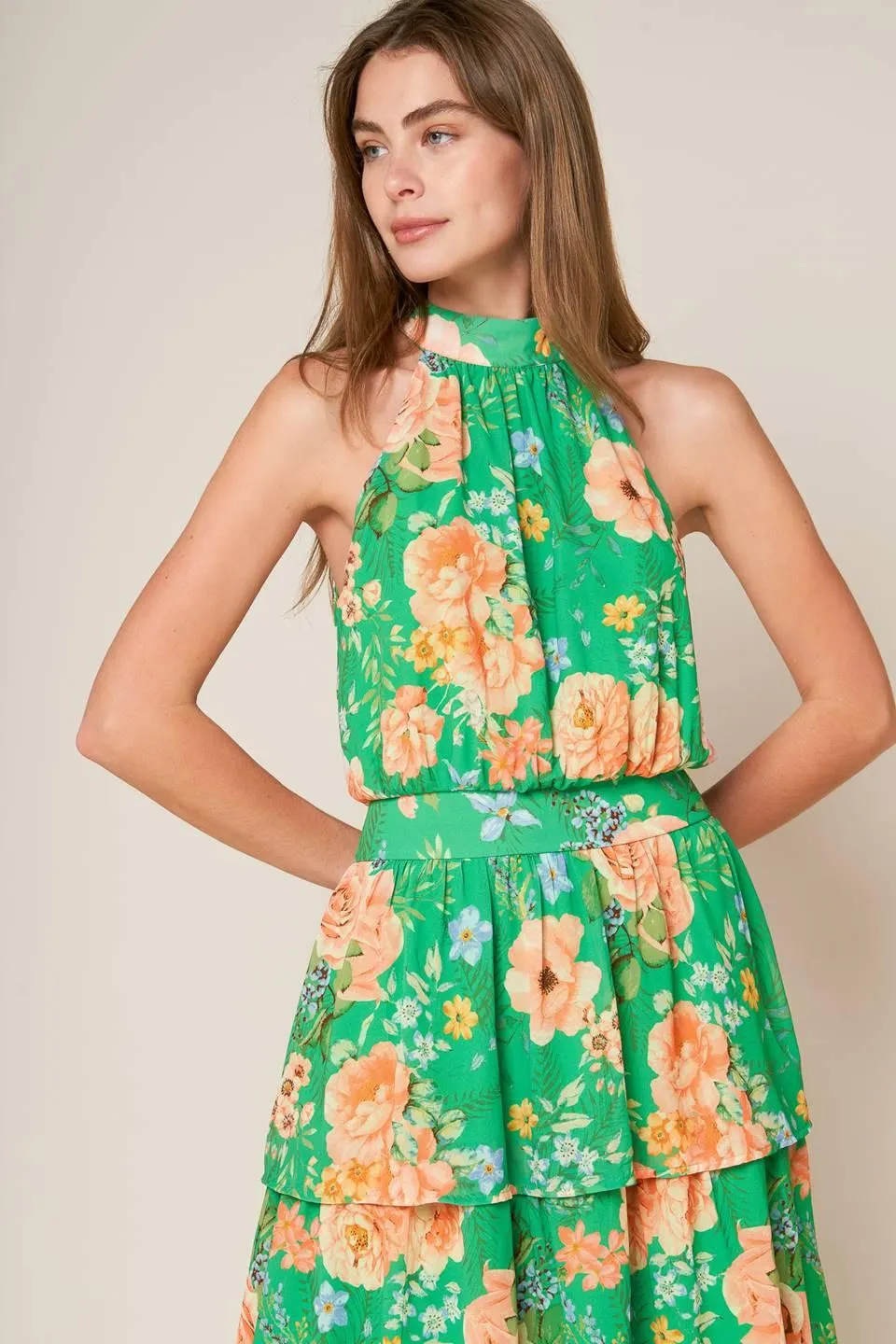 Porcelain Bloom Woven Maxi Dress sold by Zulily product image thumbnail 3