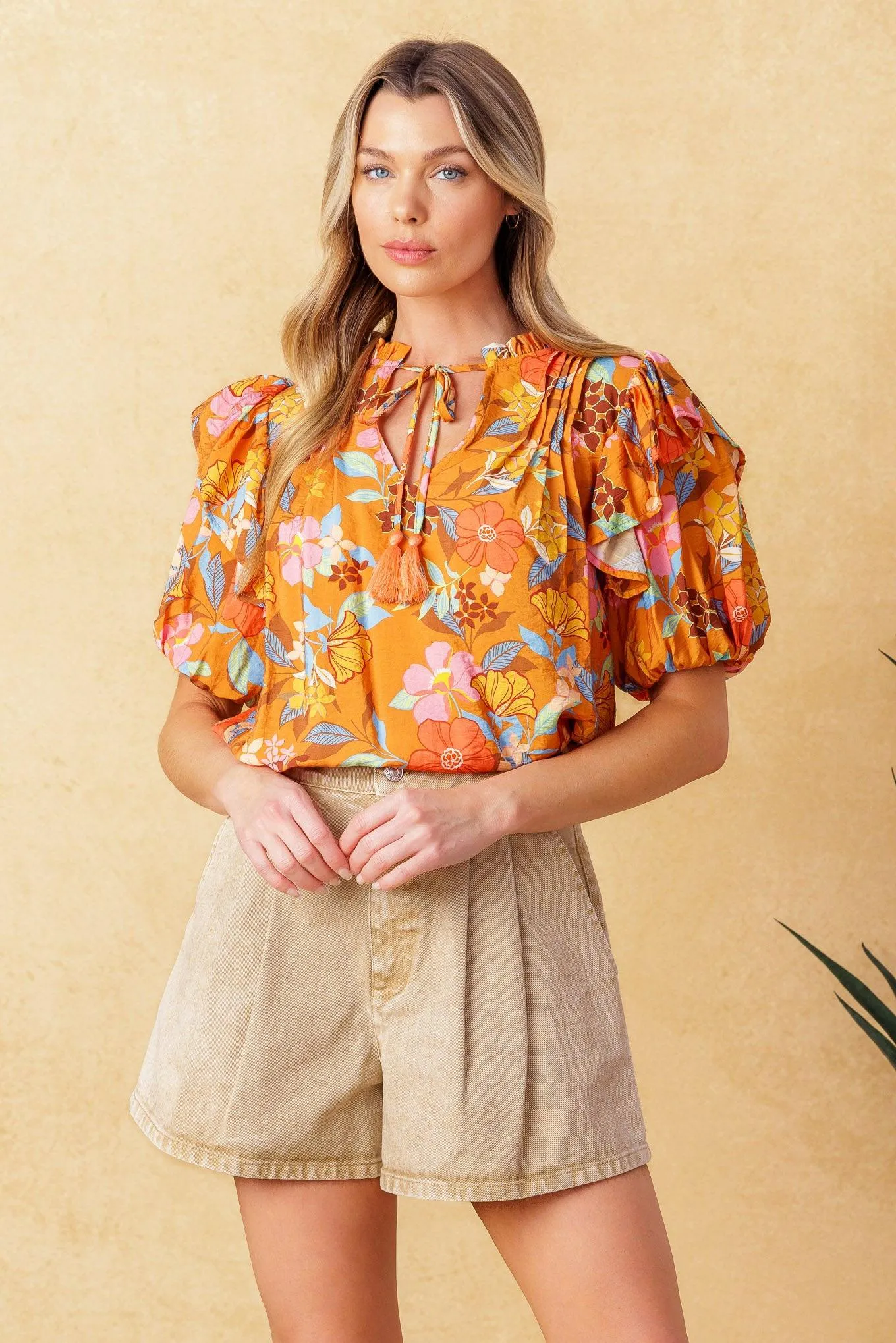 Total Frill Woven Top sold by Zulily