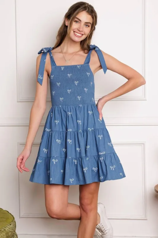 Dusk Enchantment Woven Mini Dress made by Flying Tomato