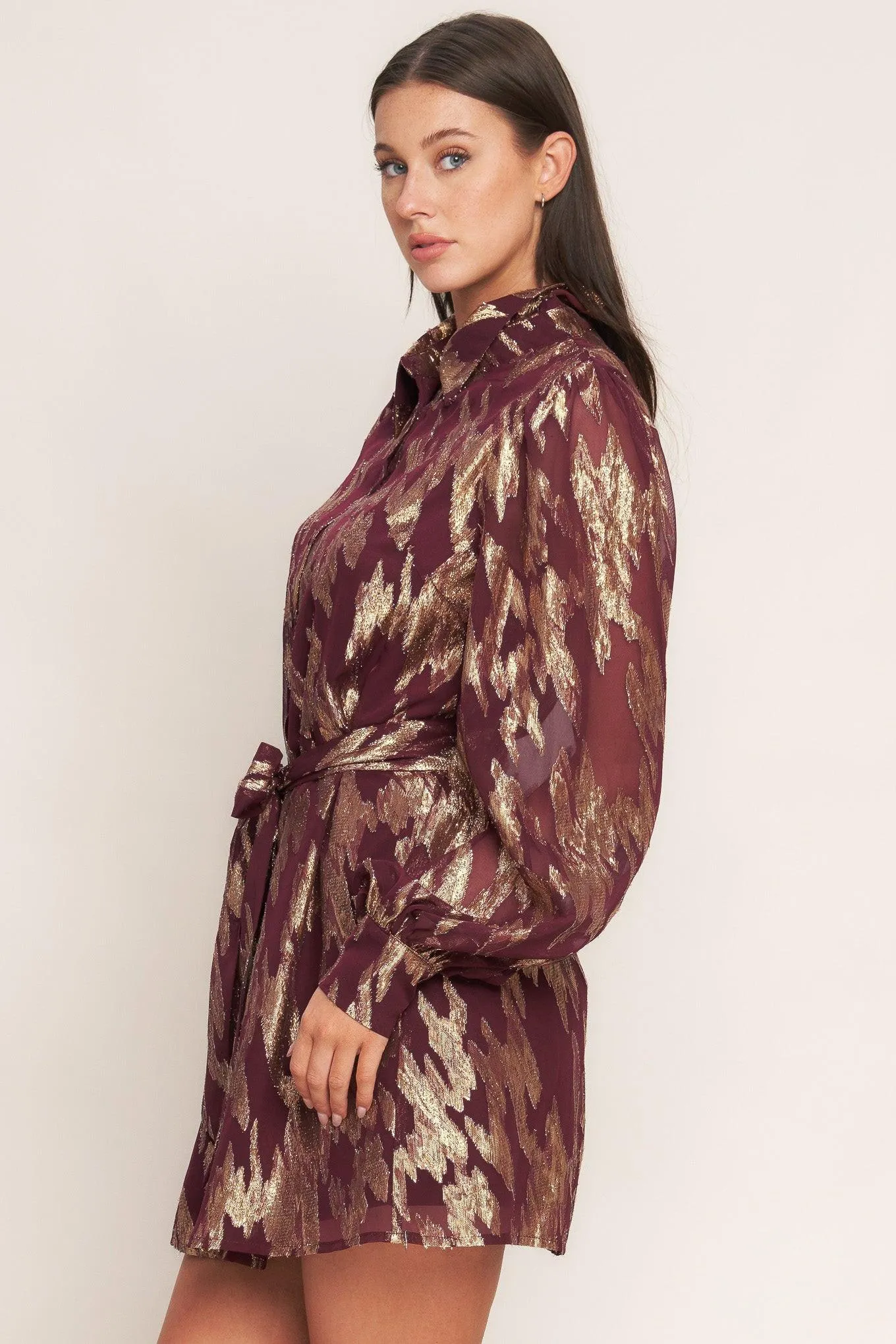 Metallic Muse Woven Mini Dress sold by Zulily product image thumbnail 5