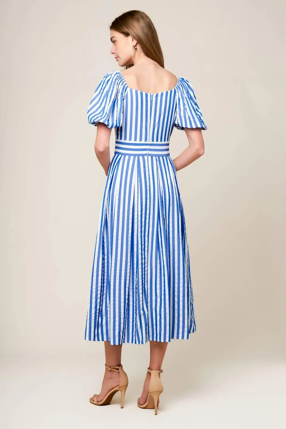 Sunset Steps Blue Woven Midi Dress sold by Zulily product image thumbnail 2