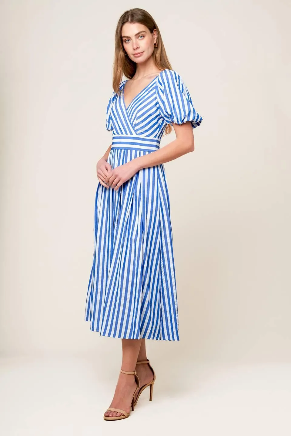Sunset Steps Blue Woven Midi Dress sold by Zulily product image thumbnail 3