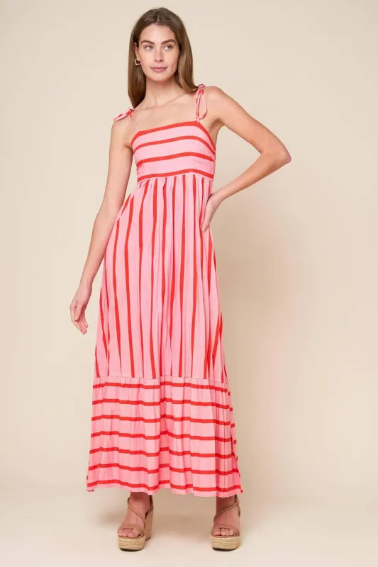 Speak Now Woven Midi Dress made by Flying Tomato