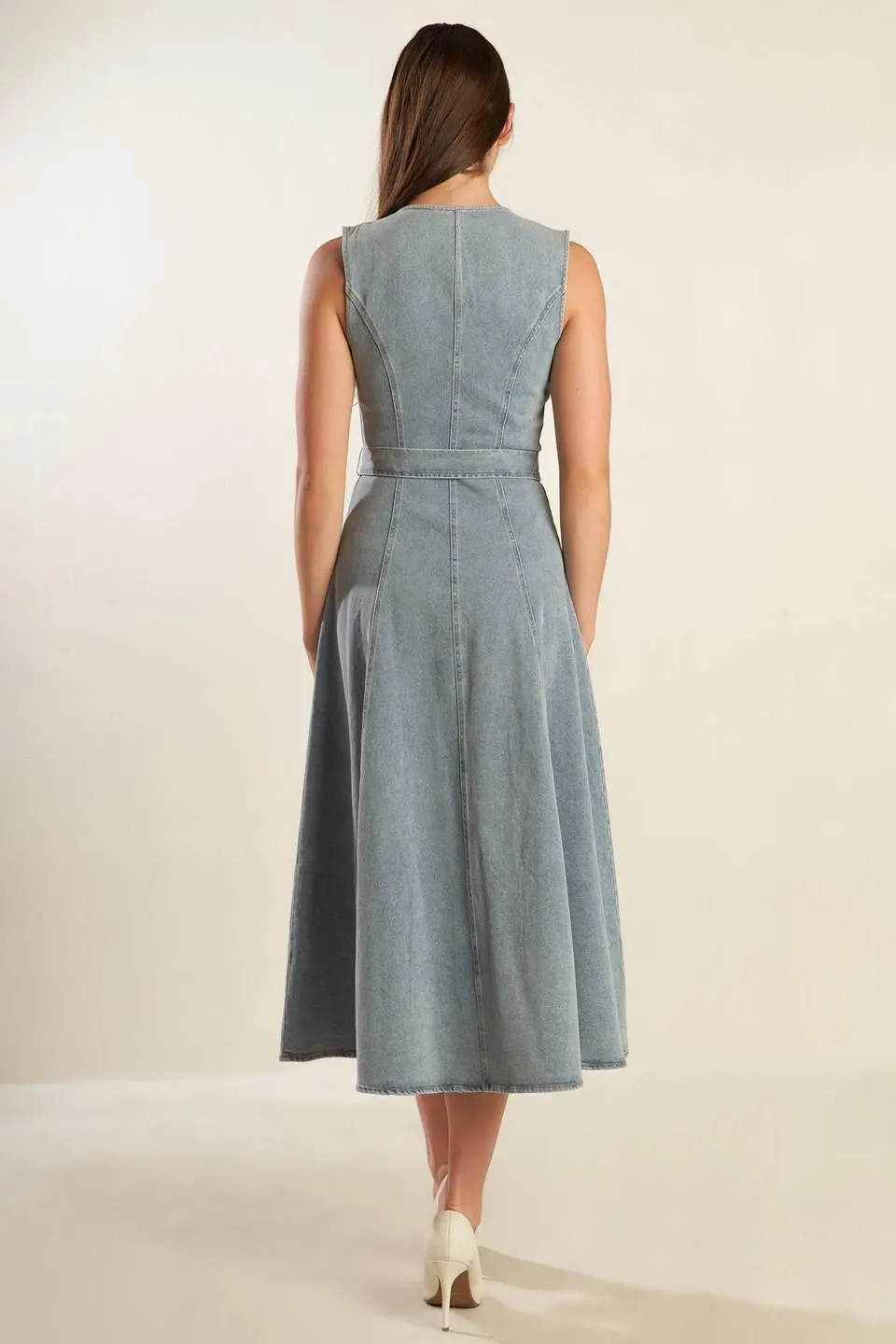 Nautical & Nice Denim Midi Dress sold by Zulily product image thumbnail 3