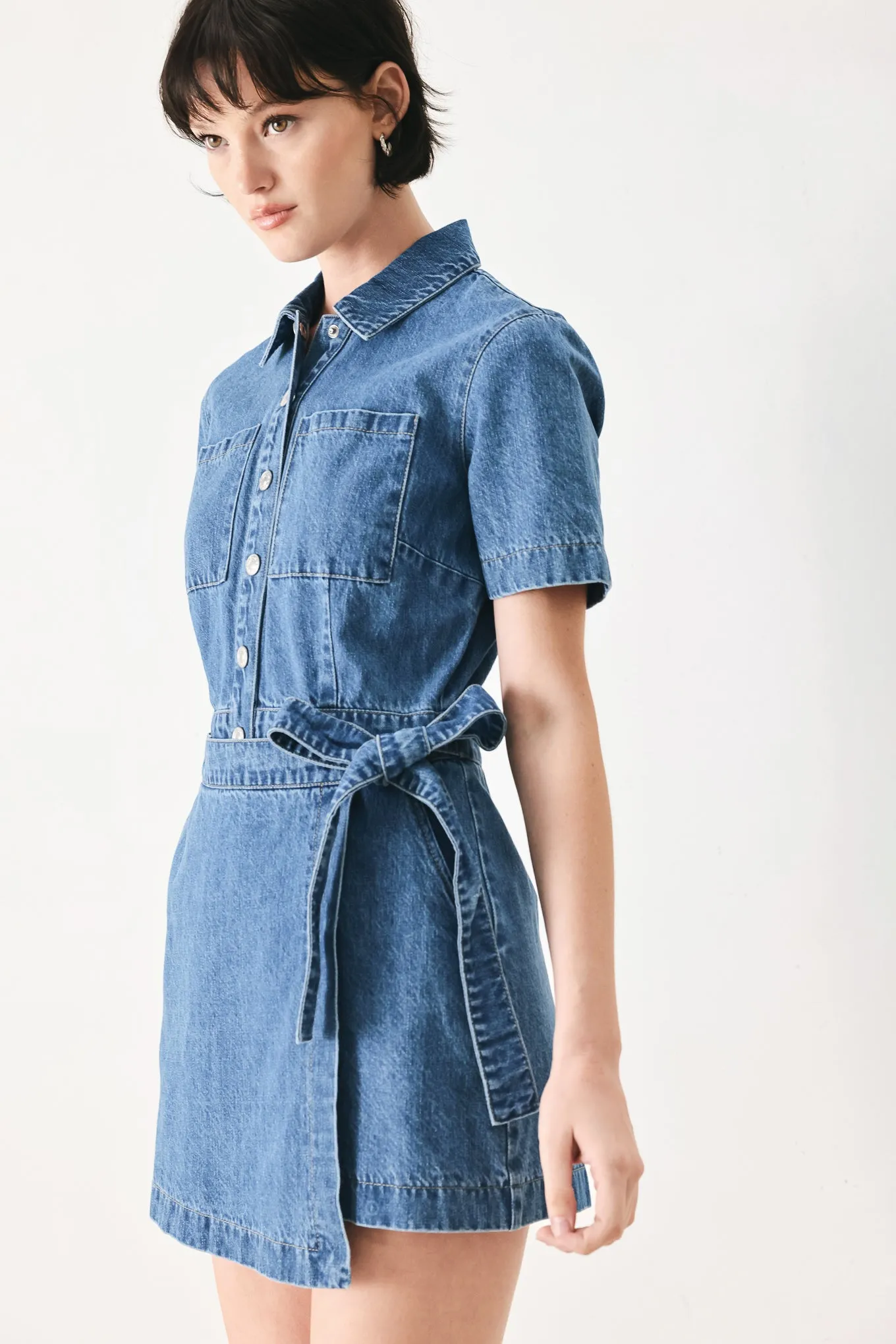 Daily Romance Denim Skort Romper sold by Zulily product image thumbnail 5