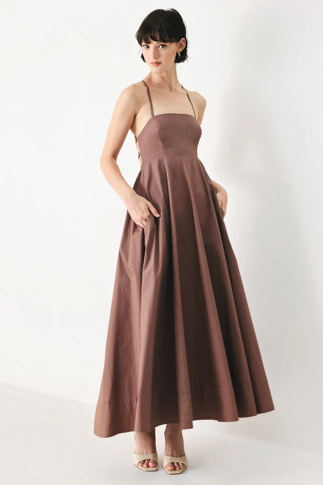 Pure Line Woven Midi Dress sold by Zulily product image thumbnail 3