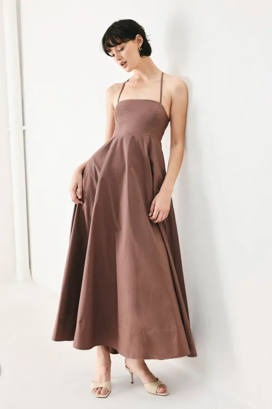Pure Line Woven Midi Dress made by Flying Tomato