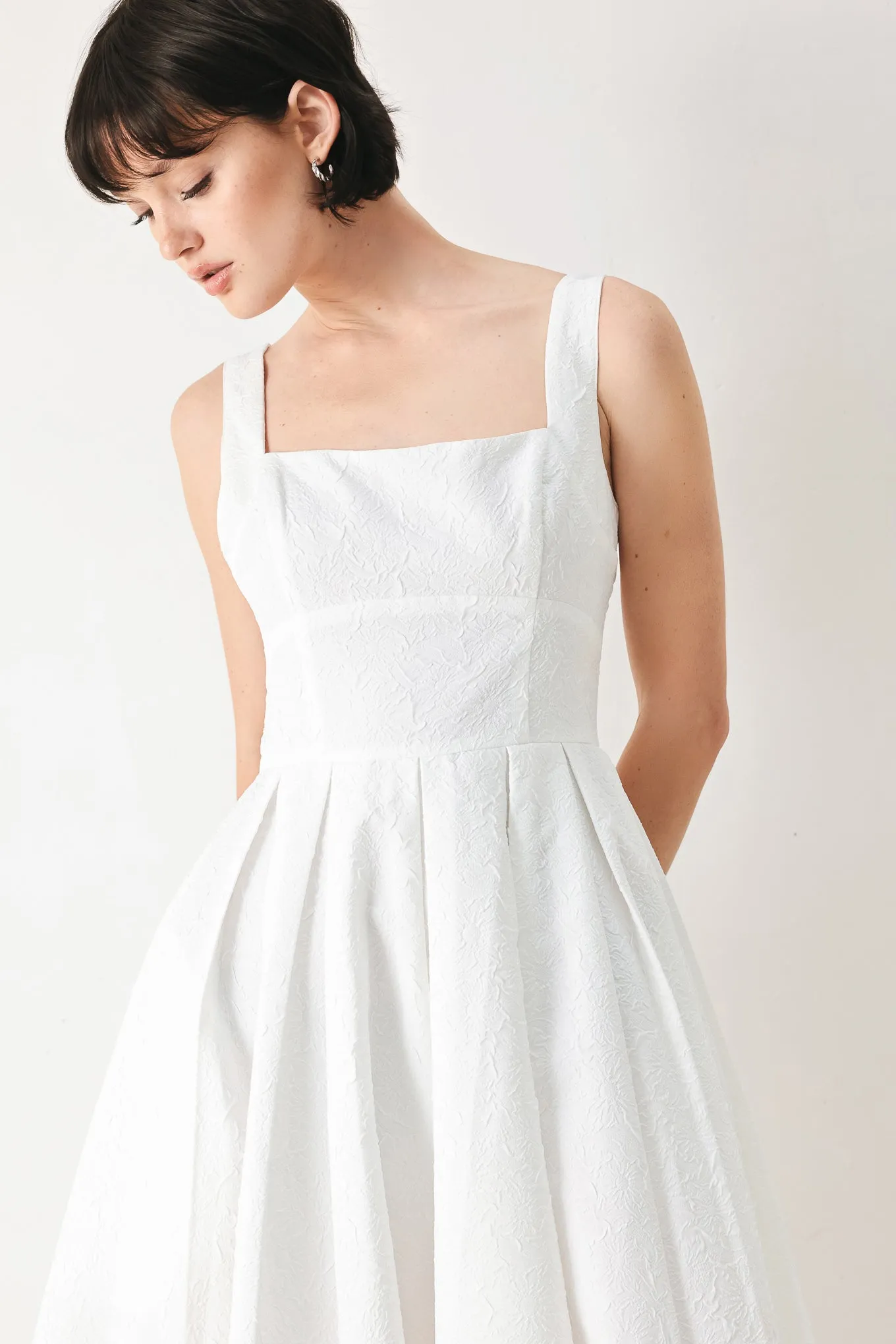 Echo in White Woven Midi Dress sold by Zulily product image thumbnail 2