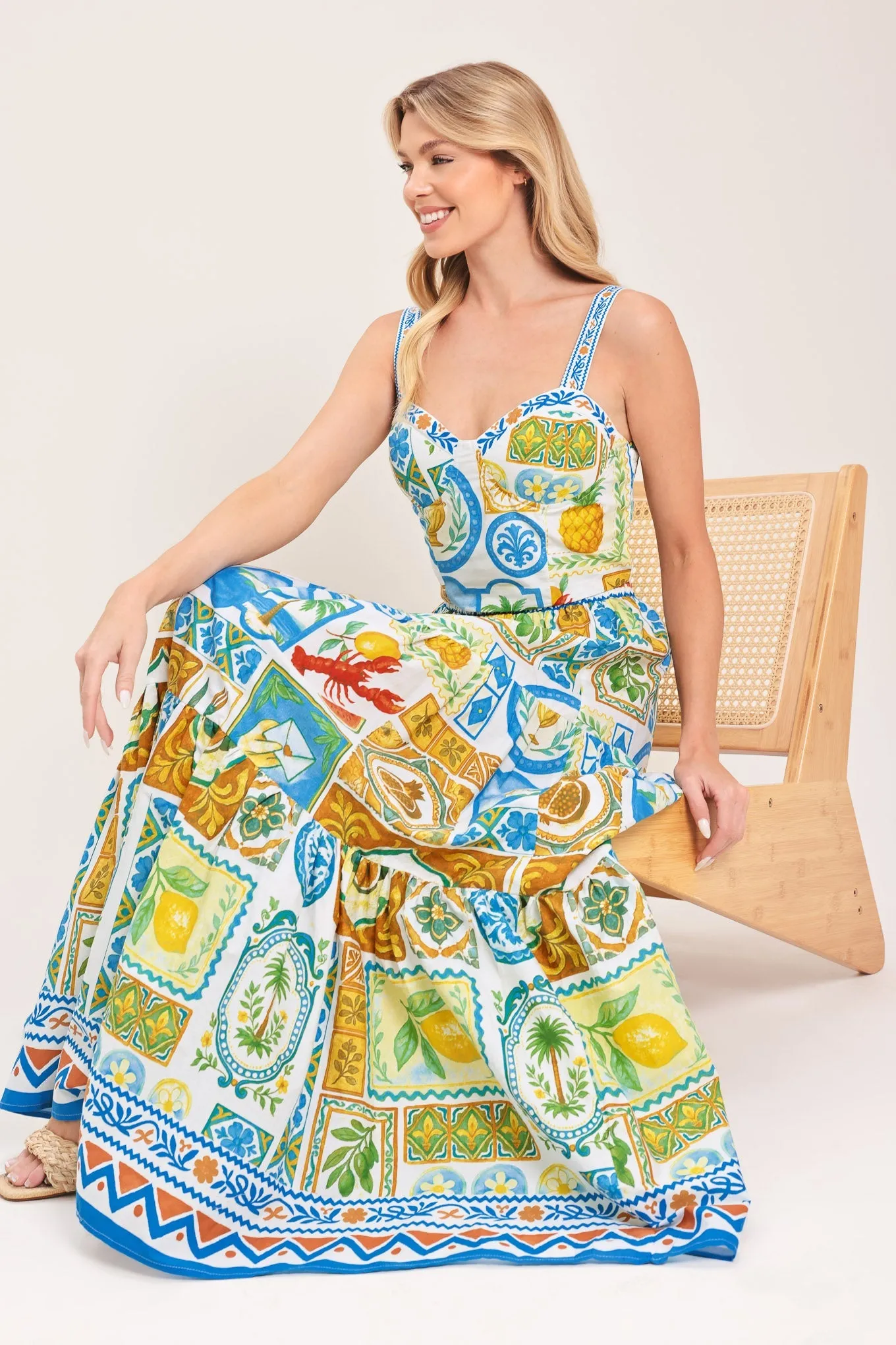 Sicilian Summer Woven Maxi Skirt sold by Zulily product image thumbnail 2