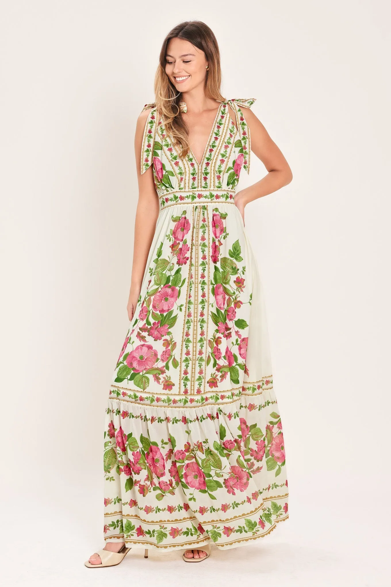 Rose Vine Romance Woven Maxi Dress sold by Zulily product image thumbnail 5
