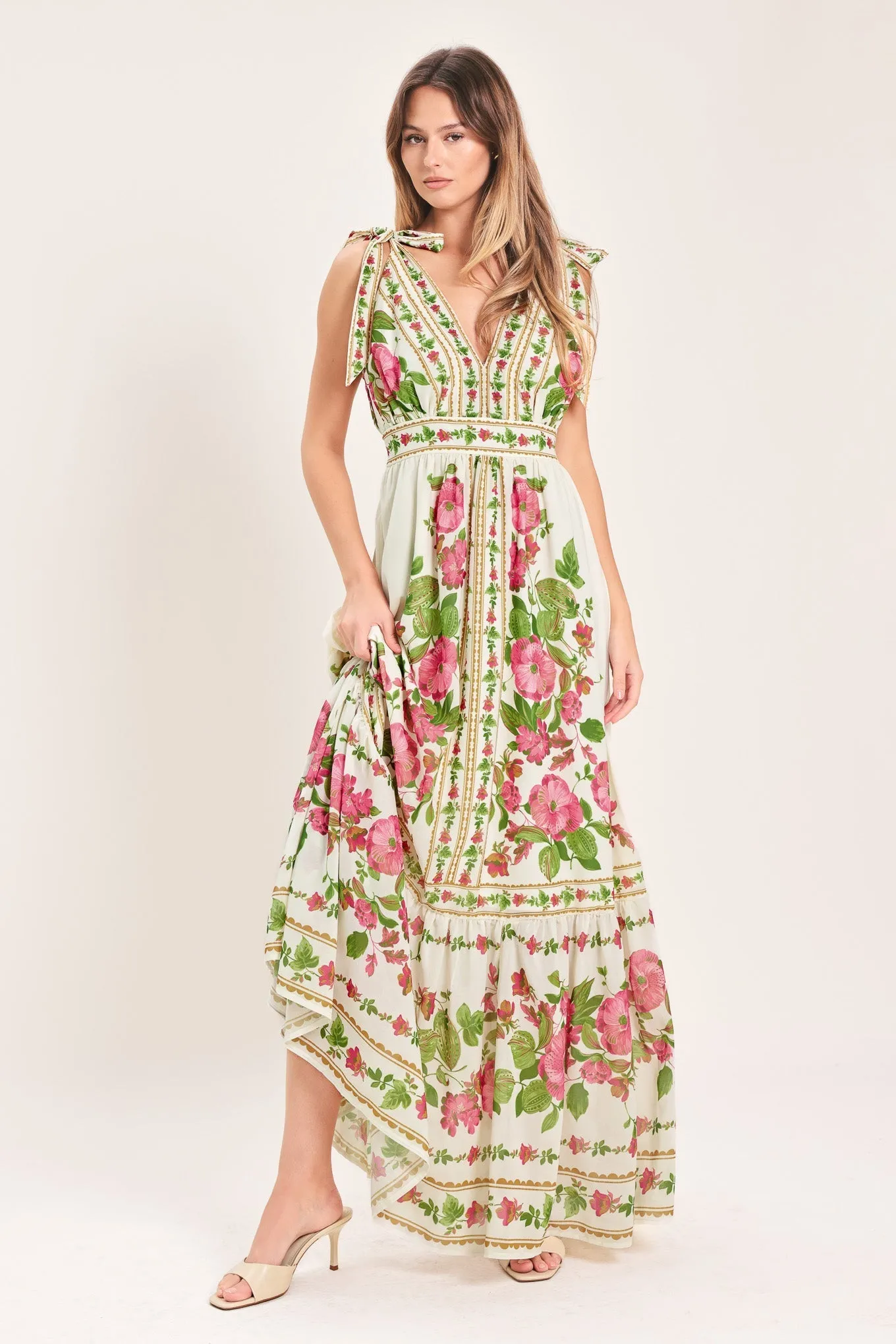 Rose Vine Romance Woven Maxi Dress sold by Zulily product image thumbnail 3