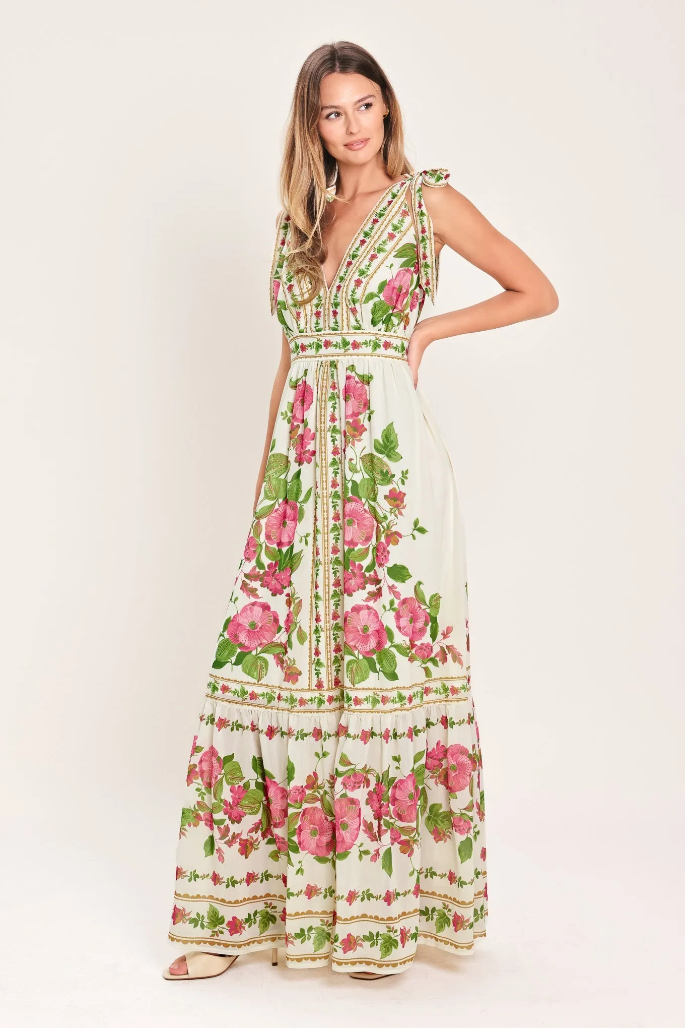 Rose Vine Romance Woven Maxi Dress sold by Zulily product image thumbnail 4