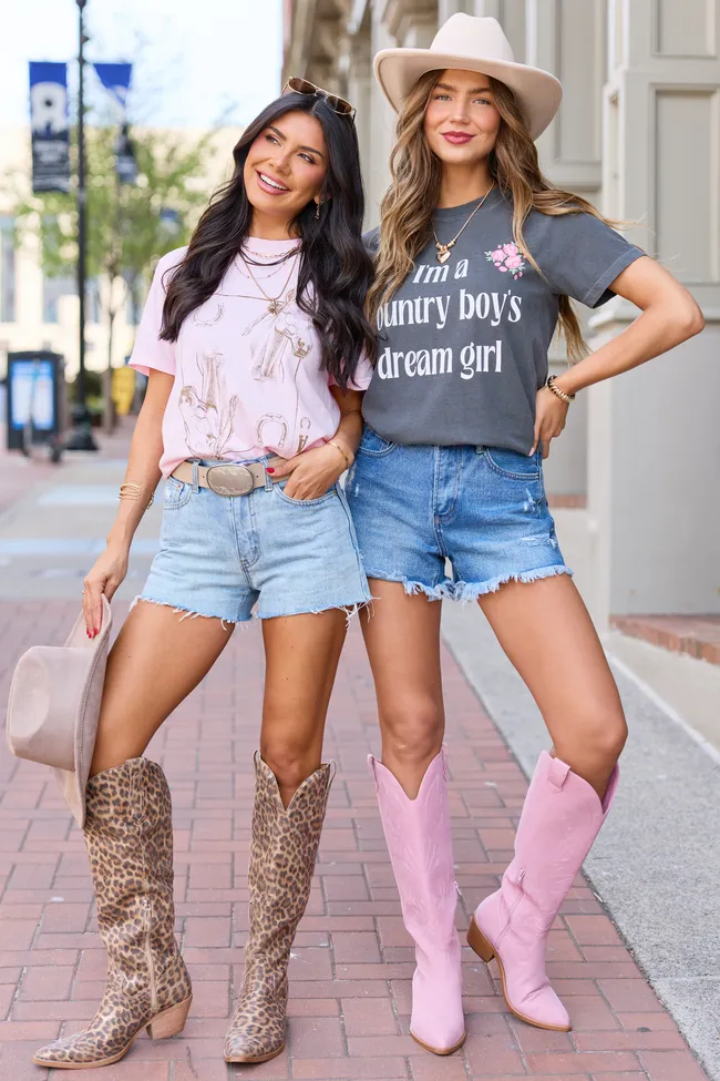 Country Boy's Dream Girl Dark Grey Graphic Tee sold by Zulily product image thumbnail 3