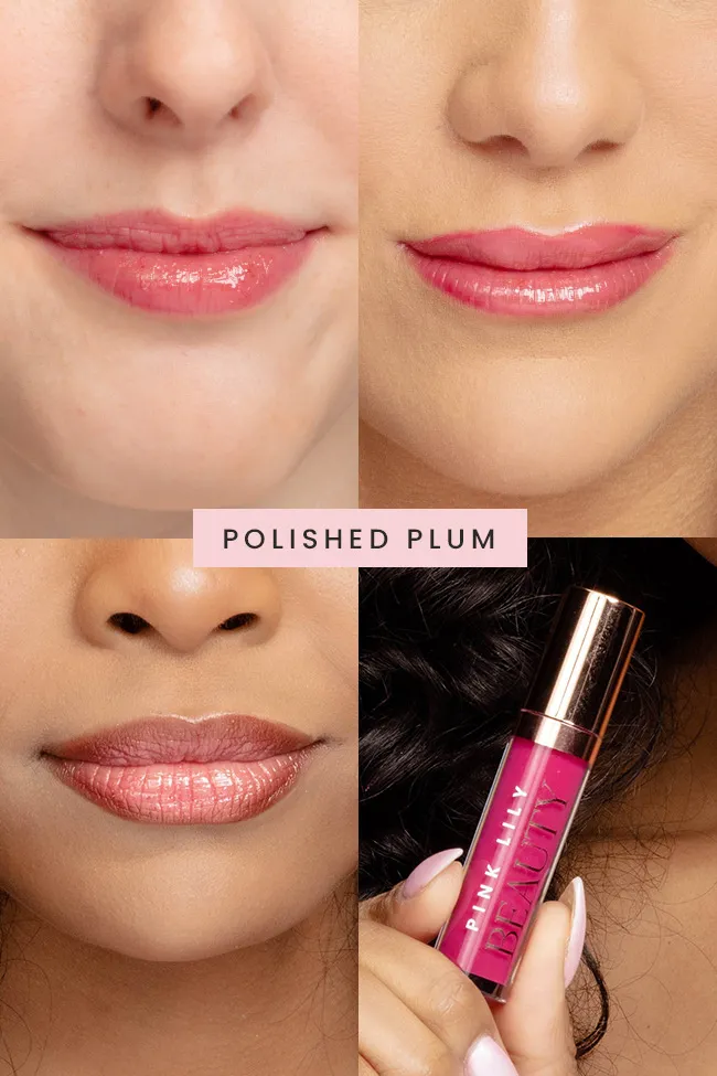 Pink Lily Beauty Blooming Gloss Tinted Lip Oil - Polished Plum sold by Zulily product image thumbnail 3
