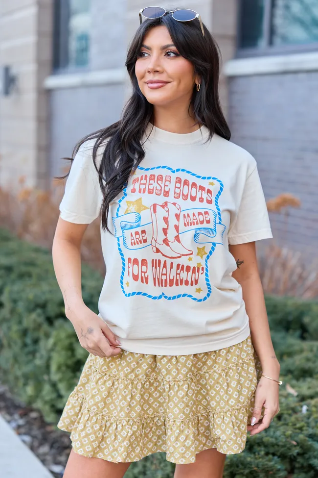 These Boots Are Made For Walkin' Ivory Graphic Tee sold by Zulily product image thumbnail 4